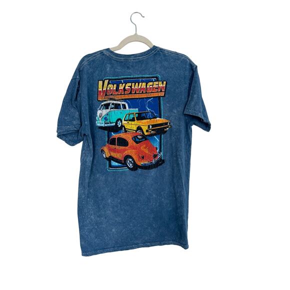 Volkswagon Tee Shirt 2021 Mens Size L Blue Stonewashed - Picture 4 of 5